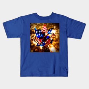 Patriotic pinwheel Kids T-Shirt